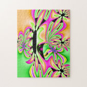 Wild Daisy Fractal Art Legpuzzel (Verticaal)