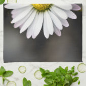 Wild daisy white and yellow theedoek (Gevouwen)
