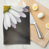 Wild daisy white and yellow theedoek (Quarter Fold)