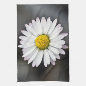 Wild daisy white and yellow theedoek (Verticaal)