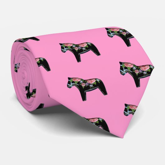 Wild Dala Horse Stropdas (Opgerold)