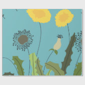 Wild Dandelion Print Cadeaupapier (Vlak)