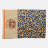 Wild Dankbaar – Luipaardprint Kalkoen Theedoek (Horizontaal)