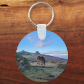 Wild Dartmoor Pony Horse Sleutelhanger (Achterkant)