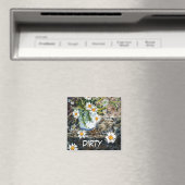 "Wild Dasies" Dirty Dishwasher Status Magnet (Insitu (Vaatwasser))
