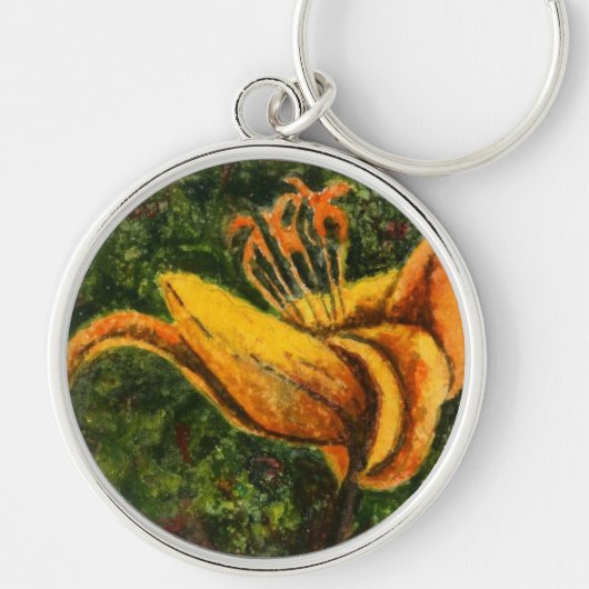 "Wild Day Lilly" Floral Sleutelhanger (Voorkant)