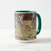 Wild Deer Couple Buck en Doe Art Mok Cup (Voorkant rechts)