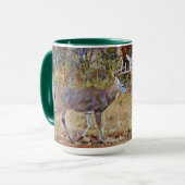 Wild Deer Couple Buck en Doe Art Mok Cup (Voorkant links)
