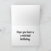 Wild Deer Design Happy Birthday Kaart (Binnen)