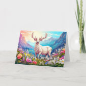 Wild Deer Design Happy Birthday Kaart (Voorkant)