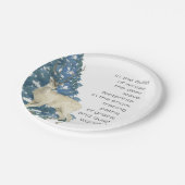 Wild Deer Footprints in Snow – Winter Nature Art Papieren Bordje (Gekanteld)