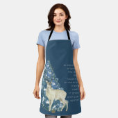 Wild Deer Footprints in Snow – Winter Nature Art Schort (Gedragen)