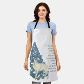 Wild Deer Footprints in Snow – Winter Nature Art Schort (Gedragen)