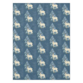 Wild Deer Footprints in Snow – Winter Nature Art Tafelkleed (Voorkant)