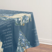 Wild Deer Footprints in Snow – Winter Nature Art Tafelkleed (Voorbeeld)