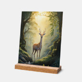 Wild Deer Forest Acryl Wall Art Acryl Bord (Hoek)