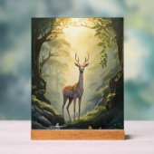 Wild Deer Forest Acryl Wall Art Bord (Neutraal)