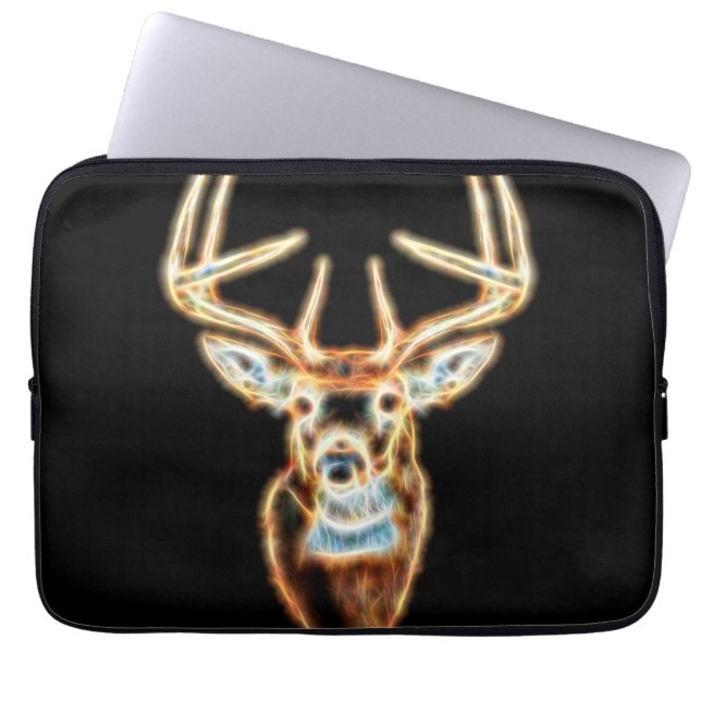 Wild Deer Head Energy Spirit Laptop Sleeve (Voorkant)