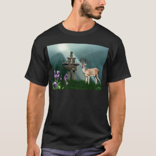 Wild Deer & Inukshuk Wilderness Gift Item T-shirt