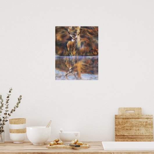 Wild Deer Poster (Keuken)