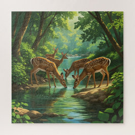 Wild Deer Puzzle Legpuzzel