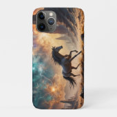 Wild Desert Stallion Nebula sterren bliksem Case-Mate iPhone Case (Achterkant)