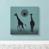 Wild Design Art Canvas Afdruk (Insitu (Houten vloer))