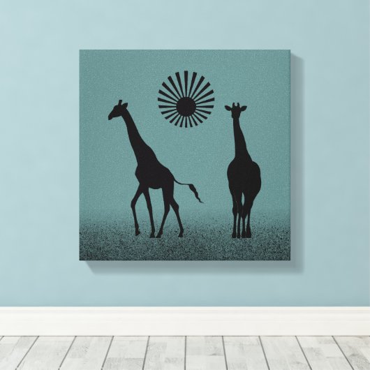 Wild Design Art Canvas Afdruk (Insitu (Houten vloer))
