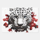 Wild design White Tiger cadeaupapier (Voorkant 3)
