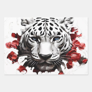 Wild design White Tiger cadeaupapier