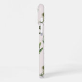 Wild dier | Jungle groen monogram iPhone Hoesje (Linkerkant)