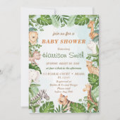 wild dier met Oerwoud - aansporing Kaart (Voorkant)