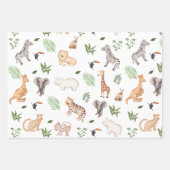 wild dier met Oerwoud Inpakpapier Vel (Voorkant 3)