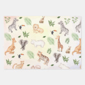 wild dier met Oerwoud Inpakpapier Vel (Voorkant 2)