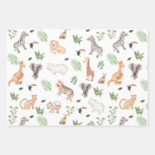 wild dier met Oerwoud Inpakpapier Vel (Voorkant 3)