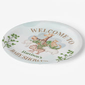 wild dier met Oerwoud Papieren Bordje (Gekanteld)