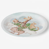 wild dier met Oerwoud Papieren Bordje (Gekanteld)