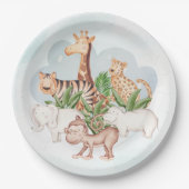 wild dier met Oerwoud Papieren Bordje (Voorkant)