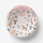 wild dier met Oerwoud Papieren Kommen (Voorkant)