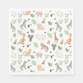 wild dier met Oerwoud Servet (Voorkant)