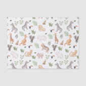 wild dier met Oerwoud Tissuepapier (Voorkant)