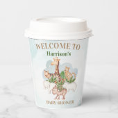 wild dier met Oerwouden Papieren Bekers (Voorkant)