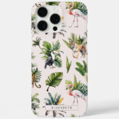 wild dier | Oerwoud groen monogram Case-Mate iPhone Case (Achterkant)