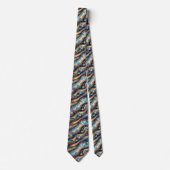 Wild Dier Print Opal Gevlekte Das (Voorkant)