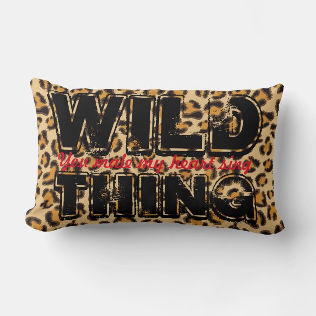 Wild ding - Loopard Print Kussen (Voorkant)