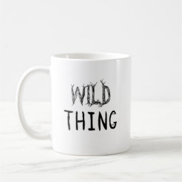 Wild ding met hoofdletter koffiemok
