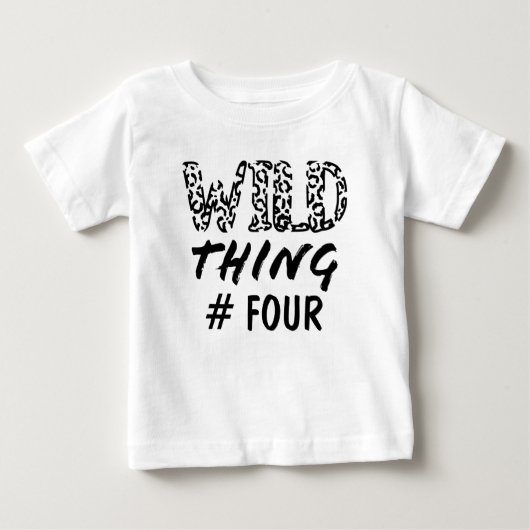 Wild ding Number Quote Funny Leopard Print (Voorkant)