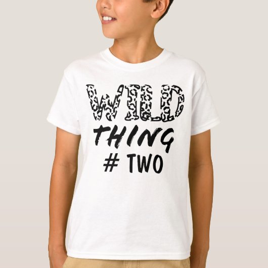 Wild ding Number Quote Funny Leopard Print T-shirt (Voorkant)