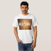 WILD DINGEN op het T-shirt van de luipdruk (Voorkant volledig)