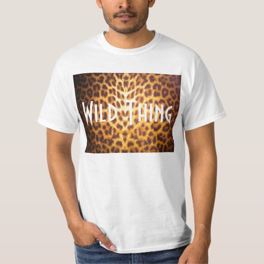 WILD DINGEN op het T-shirt van de luipdruk (Voorkant)